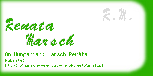 renata marsch business card